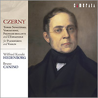 Wilfried Kazuki Hedenborg's CD Czerny: Three sonatinas, Variations, Polonaise brillante and L'Espagnole for piano and violin recorded by Camerata CMCD-15096-7CMCD-15096-7