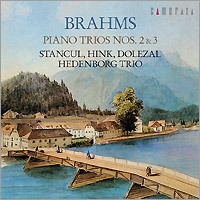 Wilfried Kazuki Hedenborg/Hedenborg Trio's CD Brahms Piano Trios Nos.2 & 3 (Stancul, Hink, Dolezal / Hedenborg Trio) recorded by Camerata CMCD-28371
